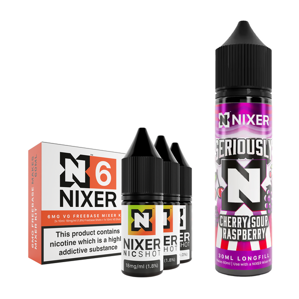 Cherry Sour Raspberry 30ml/60ml Longfill - Nixer X Seriously