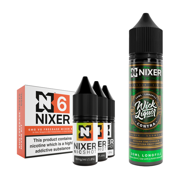 Contra 30ml/60ml Longfill - Nixer X Wick Liquor