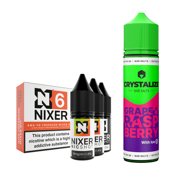 Grape & Raspberry Ice 30ml/60ml Longfill - Crystalize
