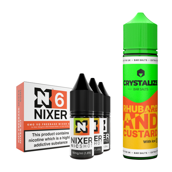 Rhubarb & Custard Ice 30ml/60ml Longfill - Crystalize