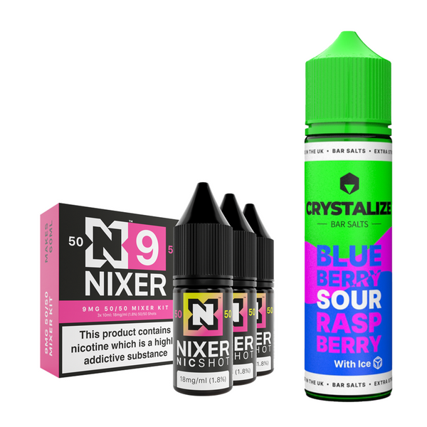 Blueberry Sour Raspberry Ice 30ml/60ml Longfill - Crystalize