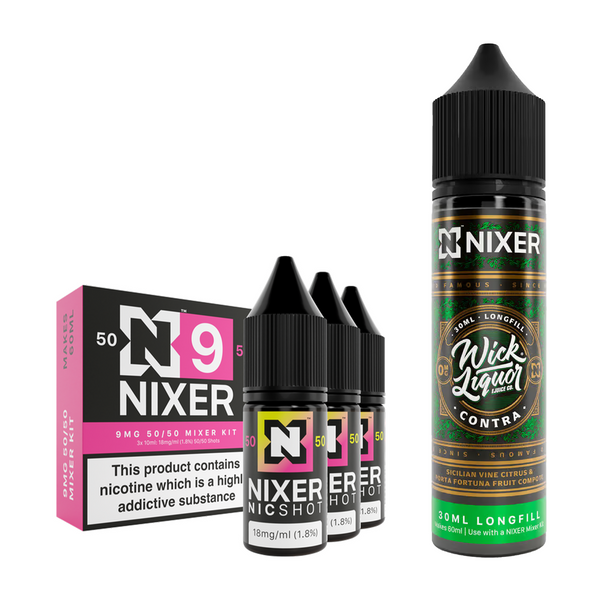 Contra 30ml/60ml Longfill - Nixer X Wick Liquor