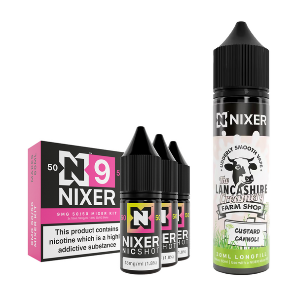Custard Cannoli 30ml/60ml Longfill - Nixer X The Lancashire Creamery