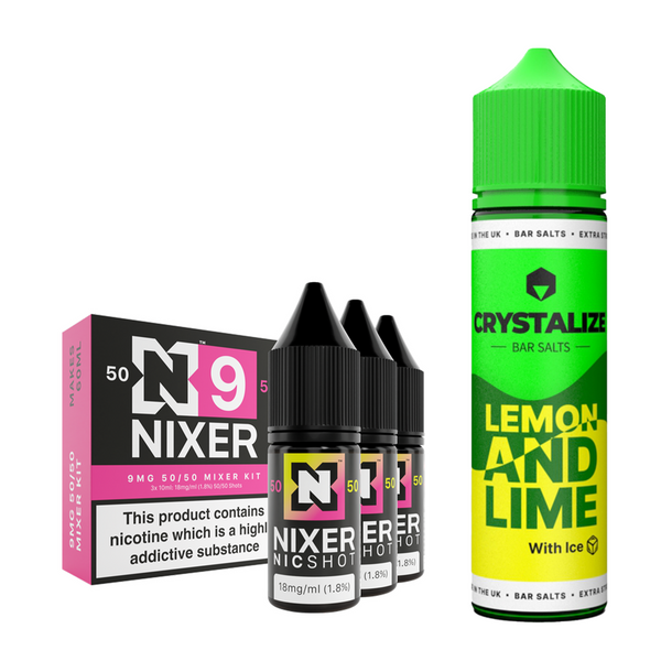 Lemon and Lime Ice 30ml/60ml Longfill - Crystalize