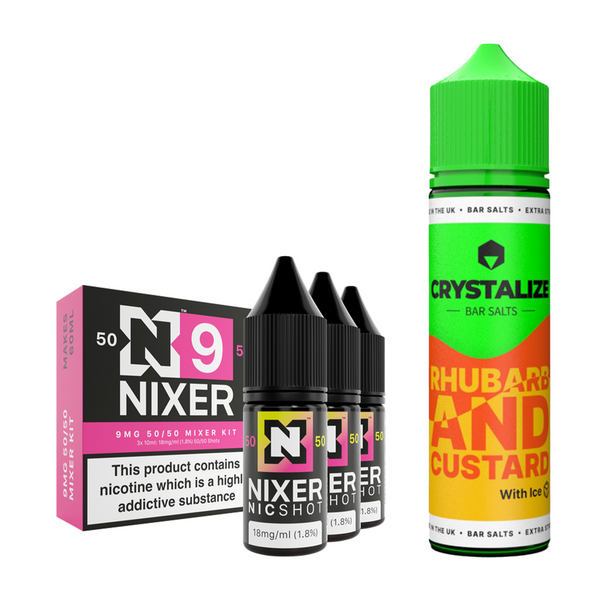 Rhubarb & Custard Ice 30ml/60ml Longfill - Crystalize