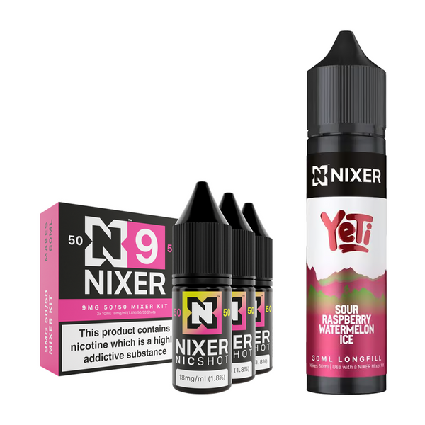 Sour Raspberry Watermelon Ice 30ml/60ml Longfill - Nixer X Yeti