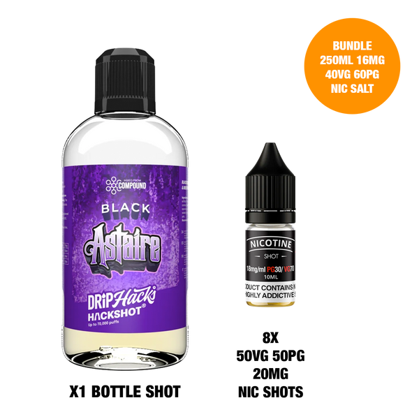 Black Astaire - Bottle Shots - Drip Hacks Hackshot - 250ML