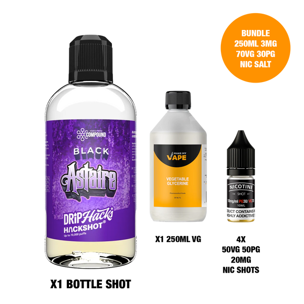Black Astaire - Bottle Shots - Drip Hacks Hackshot - 250ML