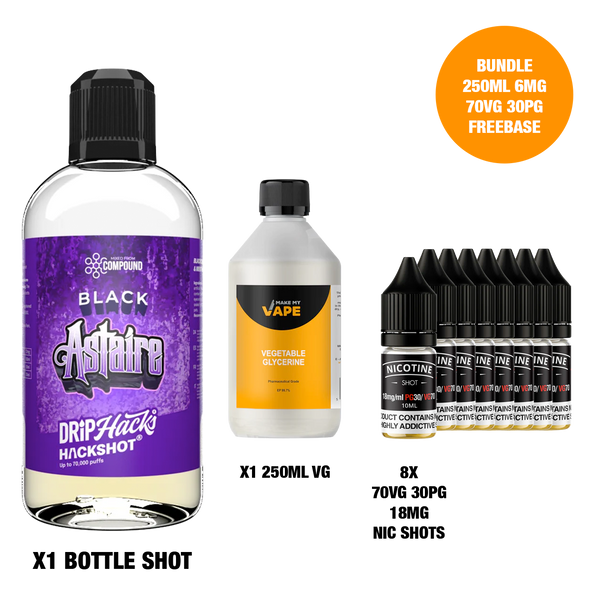 Black Astaire - Bottle Shots - Drip Hacks Hackshot - 250ML