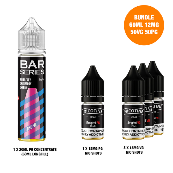 Blueberry Cranberry Cherry 60ml Longfill - Bar Series