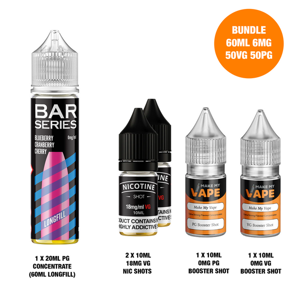 Blueberry Cranberry Cherry 60ml Longfill - Bar Series