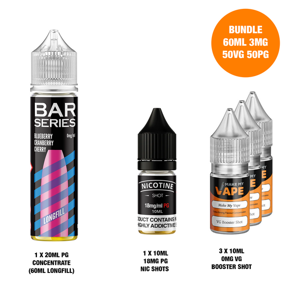 Blueberry Cranberry Cherry 60ml Longfill - Bar Series