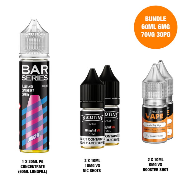 Blueberry Cranberry Cherry 60ml Longfill - Bar Series