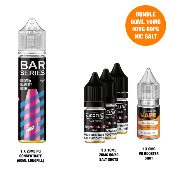 Blueberry Cranberry Cherry 60ml Longfill - Bar Series