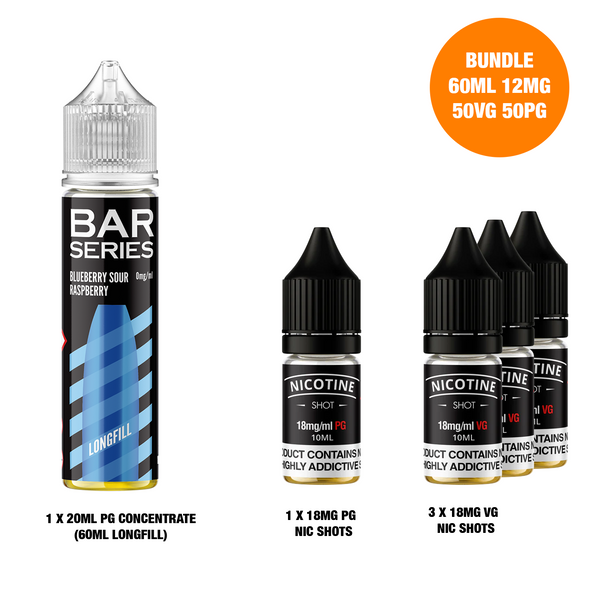Blueberry Sour Raspberry 60ml Longfill - Bar Series