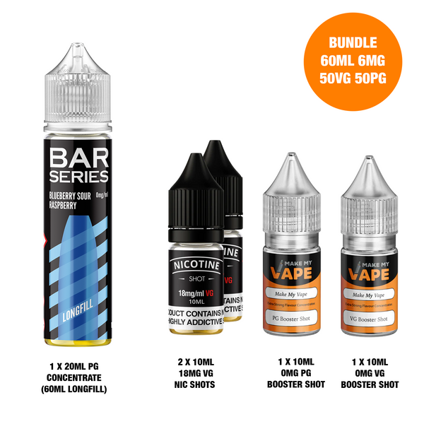 Blueberry Sour Raspberry 60ml Longfill - Bar Series