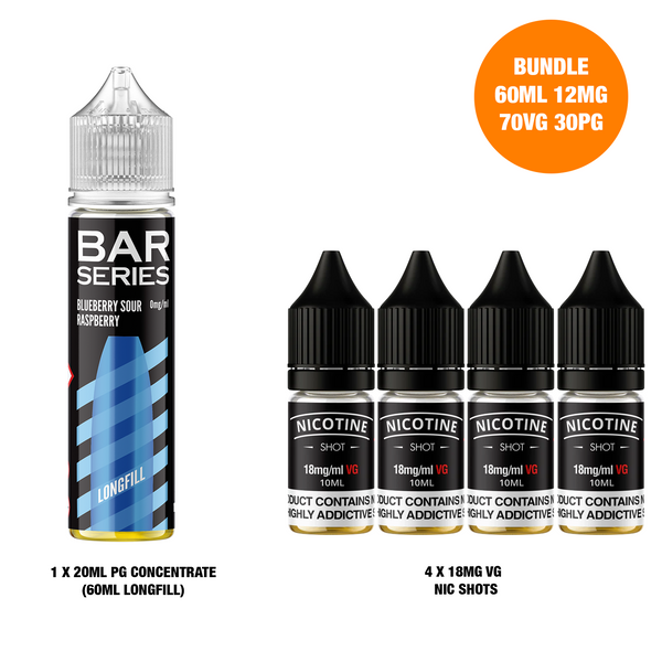 Blueberry Sour Raspberry 60ml Longfill - Bar Series