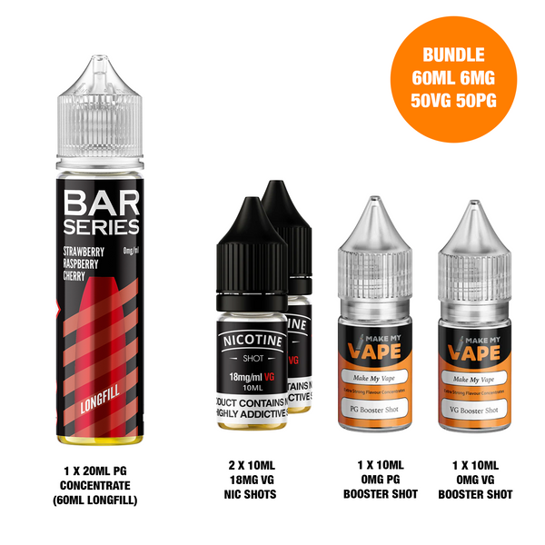 Strawberry Raspberry Cherry 60ml Longfill - Bar Series