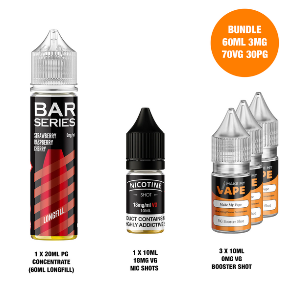 Strawberry Raspberry Cherry 60ml Longfill - Bar Series