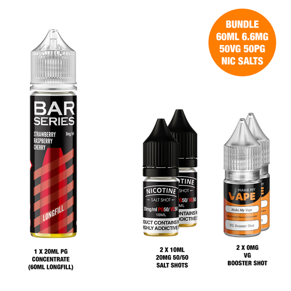 Strawberry Raspberry Cherry 60ml Longfill - Bar Series