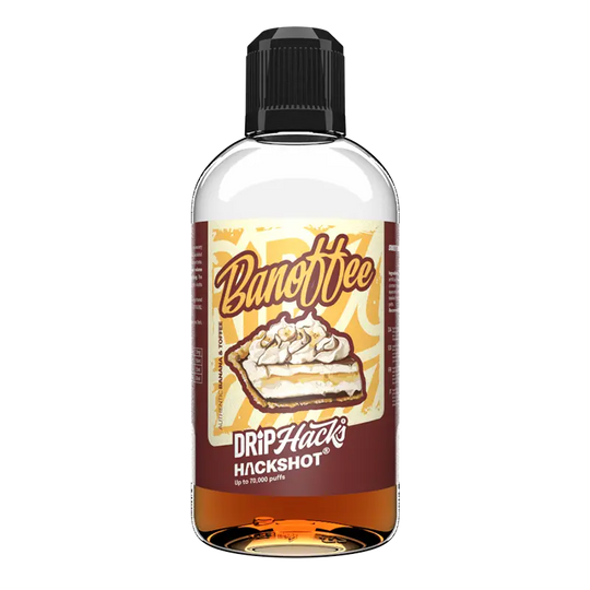 Banoffee - Bottle Shots - Drip Hacks Hackshot - 250ML