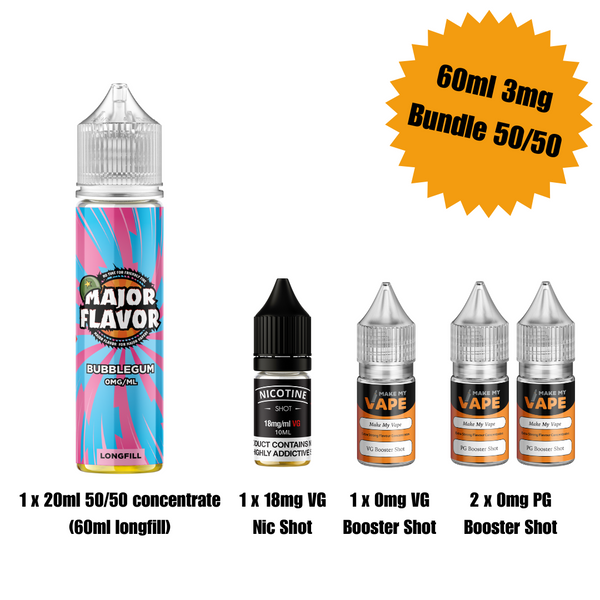 Bubblegum 60ml Longfill - Major Flavor