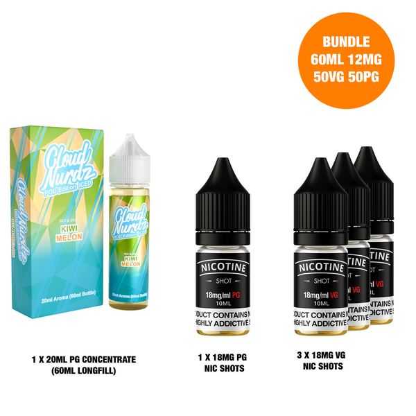 Kiwi Melon Ice 20ml/60ml Longfill - Cloud Nurdz