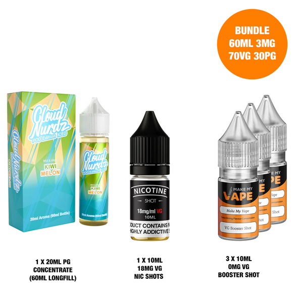 Kiwi Melon Ice 20ml/60ml Longfill - Cloud Nurdz