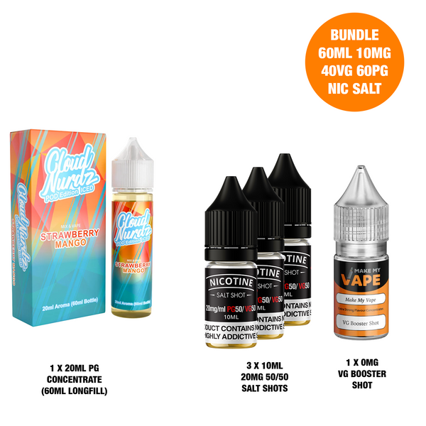 Strawberry Mango Ice 20ml/60ml Longfill - Cloud Nurdz