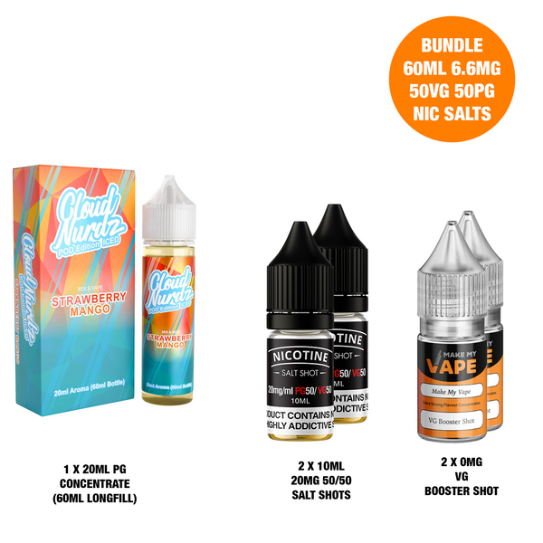 Strawberry Mango Ice 20ml/60ml Longfill - Cloud Nurdz