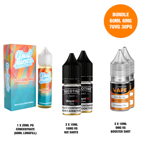 Strawberry Mango Ice 20ml/60ml Longfill - Cloud Nurdz