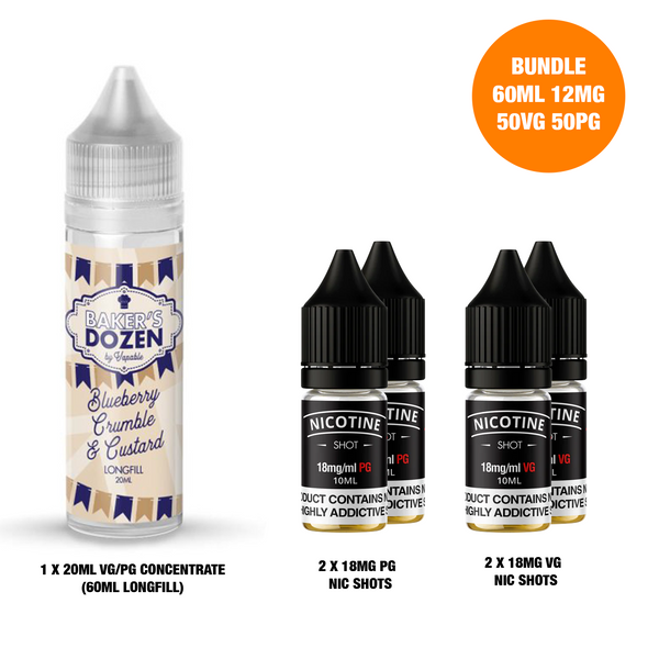Blueberry Crumble 20ml/60ml Longfill - Bakers Dozen