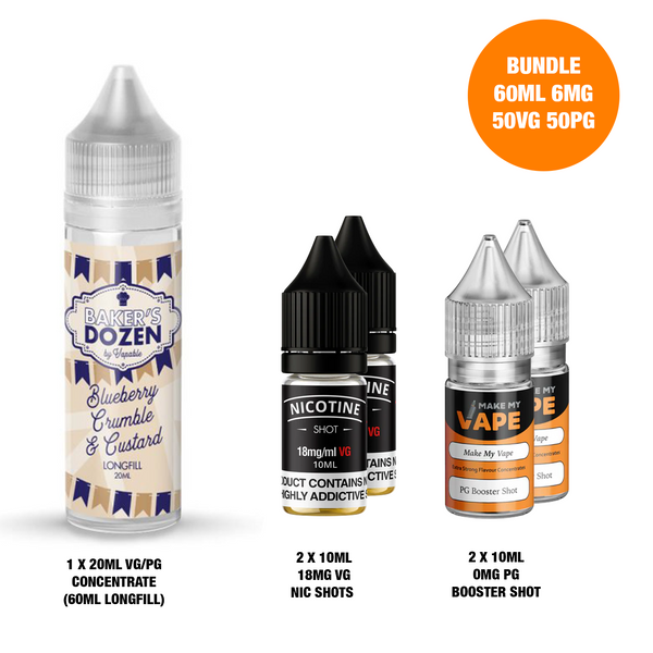 Blueberry Crumble 20ml/60ml Longfill - Bakers Dozen