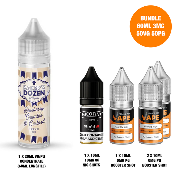 Blueberry Crumble 20ml/60ml Longfill - Bakers Dozen