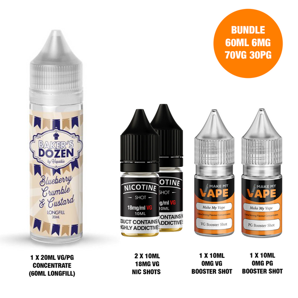 Blueberry Crumble 20ml/60ml Longfill - Bakers Dozen