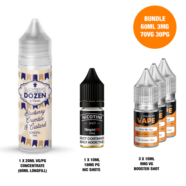 Blueberry Crumble 20ml/60ml Longfill - Bakers Dozen