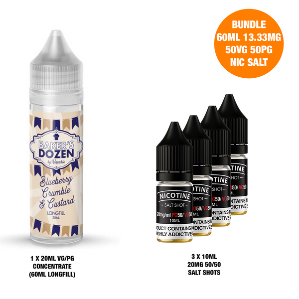 Blueberry Crumble 20ml/60ml Longfill - Bakers Dozen