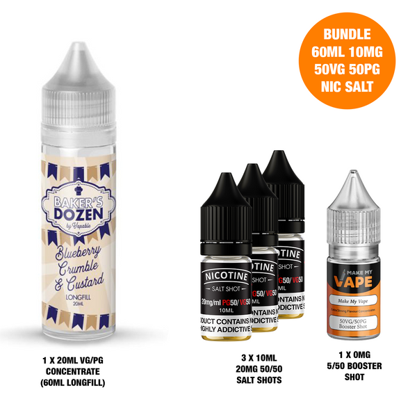 Blueberry Crumble 20ml/60ml Longfill - Bakers Dozen