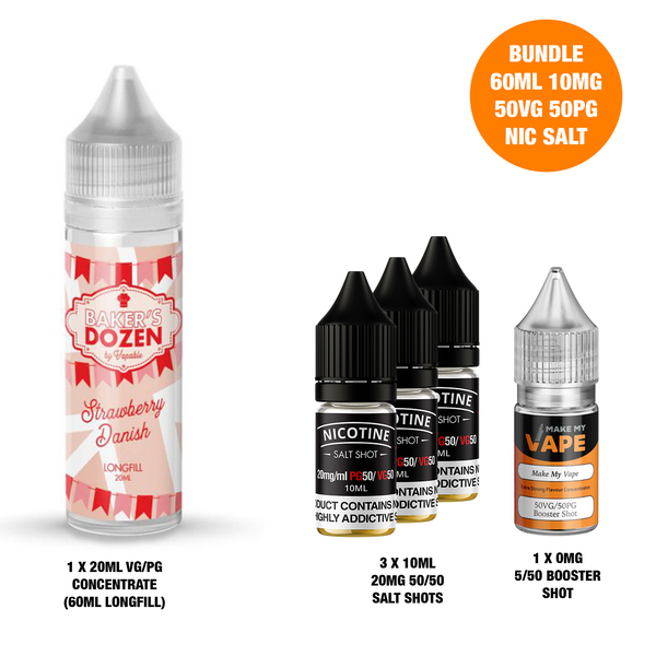 Strawberry Danish 20ml/60ml Longfill - Bakers Dozen