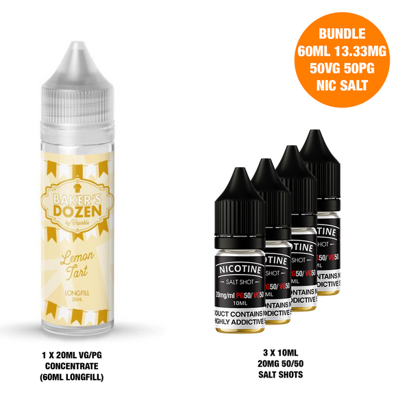 Lemon Tart 20ml/60ml Longfill - Bakers Dozen