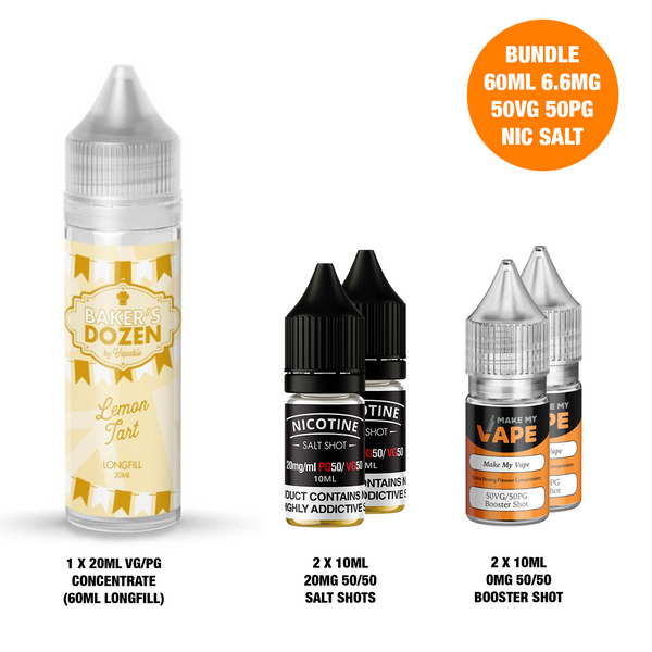 Lemon Tart 20ml/60ml Longfill - Bakers Dozen
