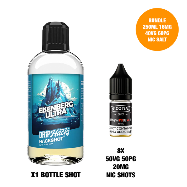 Eisenberg Ultra - Bottle Shots - Drip Hacks Hackshot - 250ML