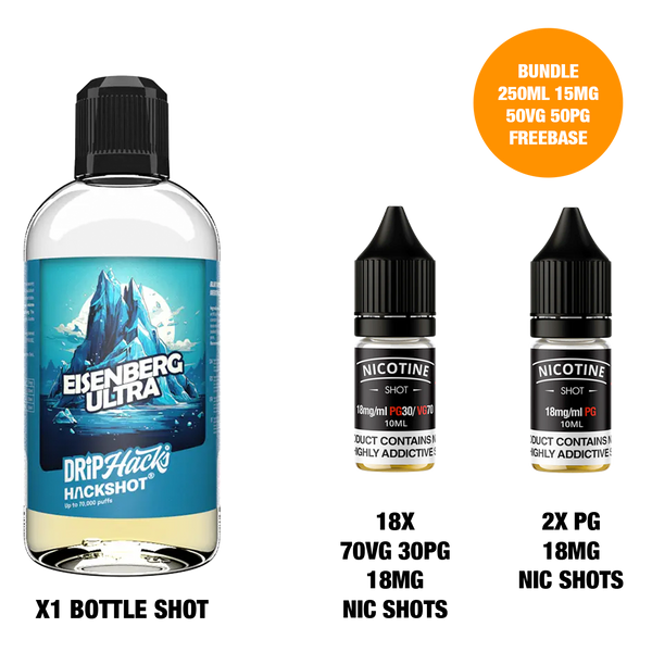 Eisenberg Ultra - Bottle Shots - Drip Hacks Hackshot - 250ML