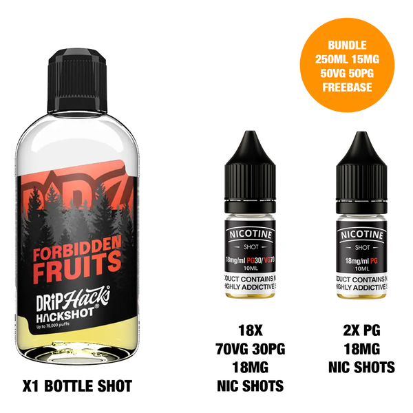 Forbidden Fruits - Bottle Shots - Drip Hacks Hackshot - 250ML