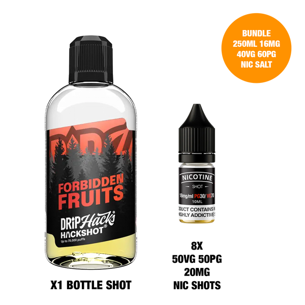 Forbidden Fruits - Bottle Shots - Drip Hacks Hackshot - 250ML
