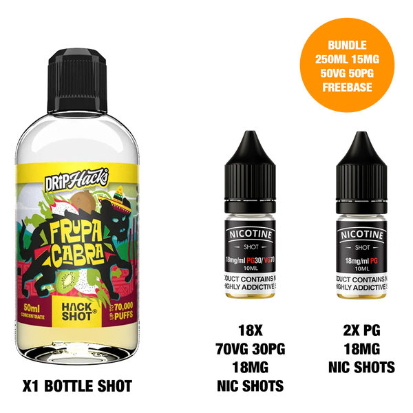 Frupa Cabra - Bottle Shots - Drip Hacks Hackshot - 250ML