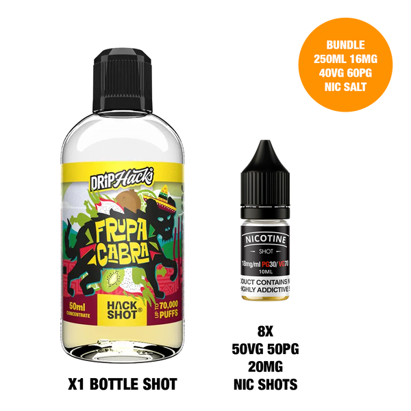 Frupa Cabra - Bottle Shots - Drip Hacks Hackshot - 250ML