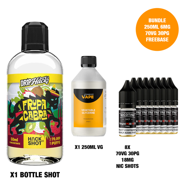 Frupa Cabra - Bottle Shots - Drip Hacks Hackshot - 250ML