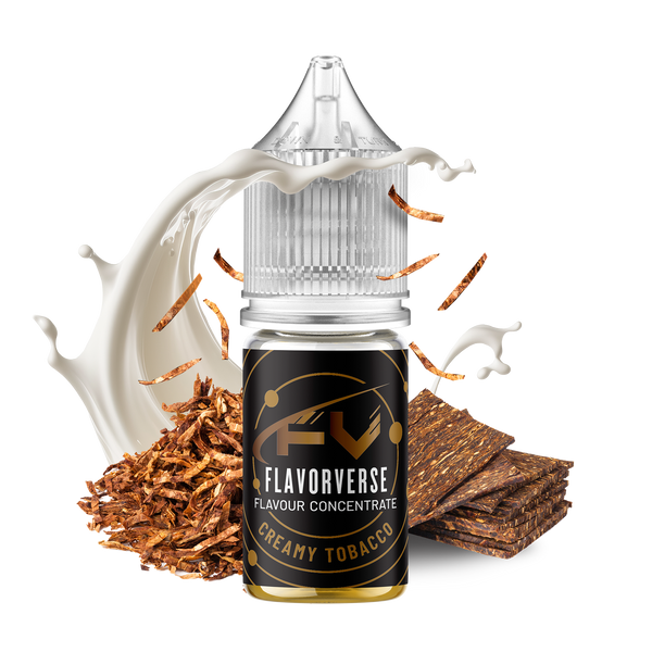 Creamy Tobacco Flavour Concentrate by FlavorVerse - 10ml & 50ml | Make My Vape Creamy Tobacco Flavour Concentrate by FlavorVerse - 10ml & 50ml | Make My Vape
