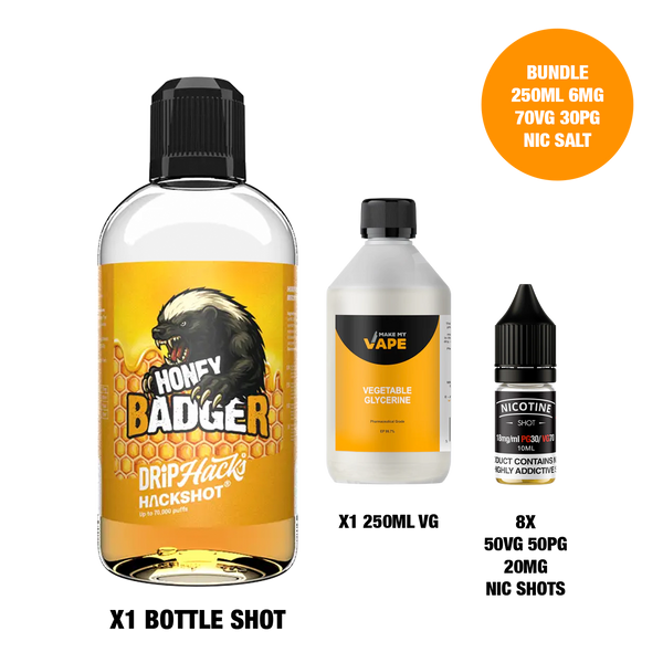 Honey Badger - Bottle Shots - Drip Hacks Hackshot - 250ML